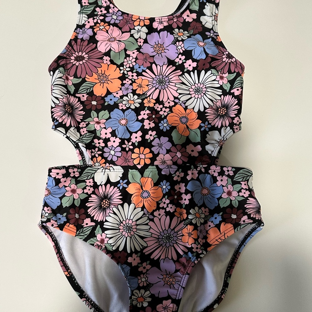 Floral Cutout One-Piece Swimsuit